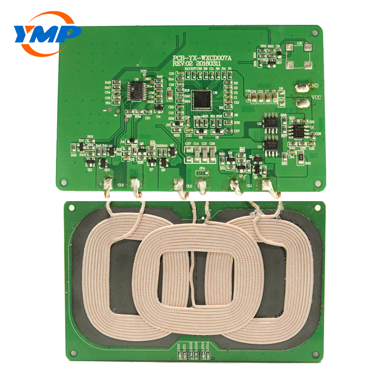 wireless charger custome PCBA 3 coils 5V-1A transmitter
